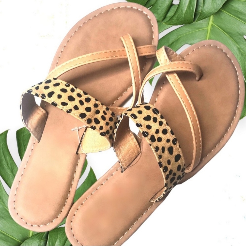 Women's cheetah print Sandals - 6
